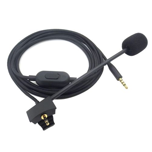 Detachable 3.5mm Gaming Headphone Cable With Volume Control 2m Long For Qc35ii Gaming Headsets Audio Cord Cable