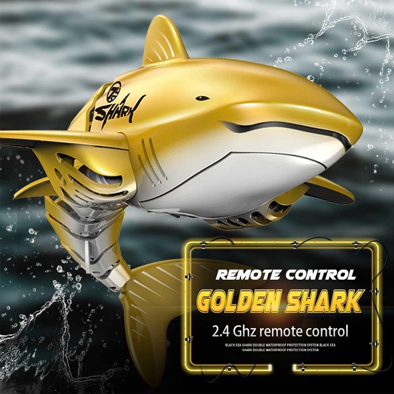 Bateau De Requin Dor Rc 2.4g, Robot De Simulation, tanche,... - 2