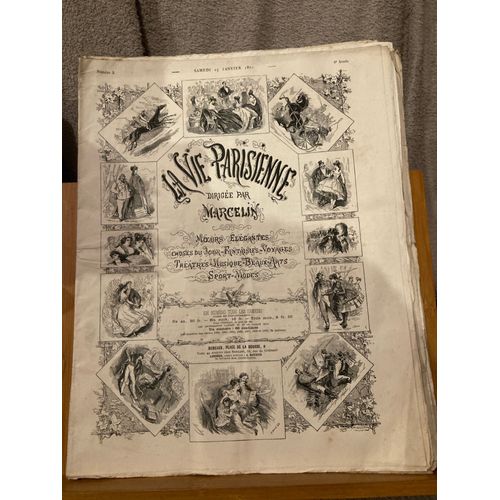 Revue La Vie Parisienne 8e Année N°3 15 Janvier 1870 Marcelin