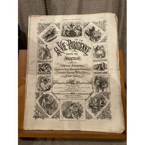 Revue La Vie Parisienne 8e Année N°1 1er Janvier 1870 Marcelin