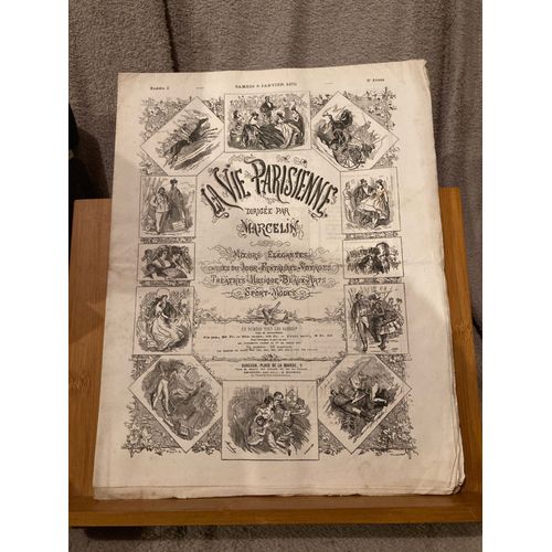 Revue La Vie Parisienne 8e Année N°2 8 Janvier 1870 Marcelin
