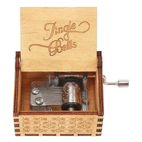 Boîte À Musique Rétro En Bois Avec Manivelle, Décor De Maison, Ornement D'anniversaire, Mignon, Cadeau De Fête De Noël, Nouvelle Collection 2021