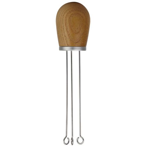 Doseur de café, poignée en bois massif, aiguille, expresso en acier inoxydable, distributeur de poudre, Machine de nivellement, agitateur artefact