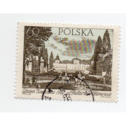 Pologne- 1 Timbre Oblitéré- Journée Du Timbre- Année 1967