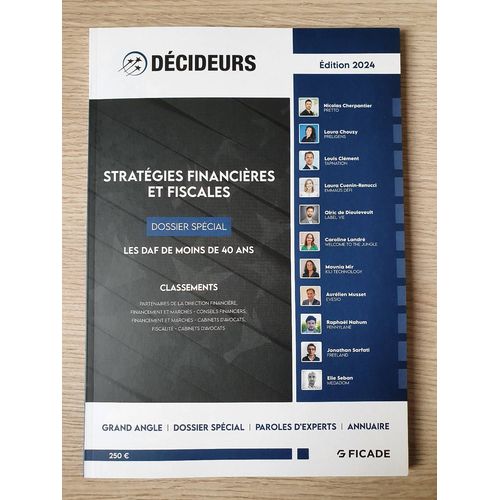 Revue Décideurs Stratégies Financières Et Fiscales Édition 2024