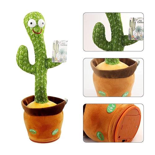 Peluche cactus jouet pour enfant, peluche cactus, décoration de vacances en  peluche cactus chantant et dansant avec fonction d'enregistrement