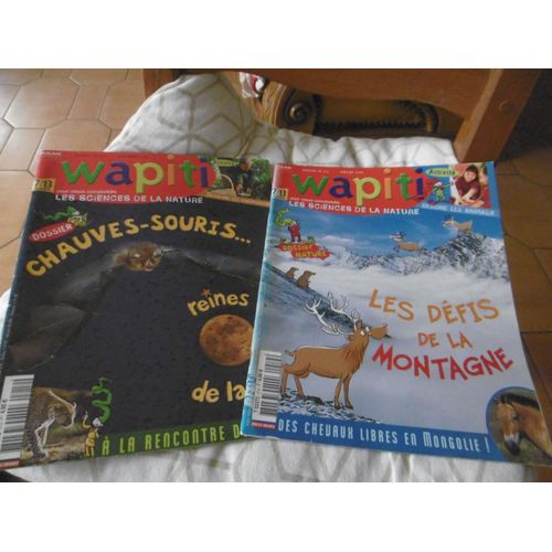Milan Jeunesse Wapiti Revue Pour Enfants 7/13ans Lot De 2 N° 212 Et 214