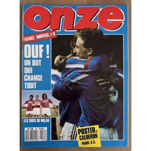 Magazine ?? Onze Jean Pierre Papin Octobre 1988 Numéro 154