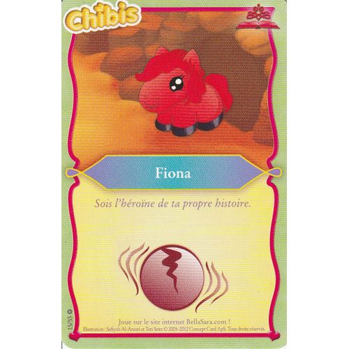 Carte Bella Sara - Fiona - 15/55 - Édition Magiques Chibis -