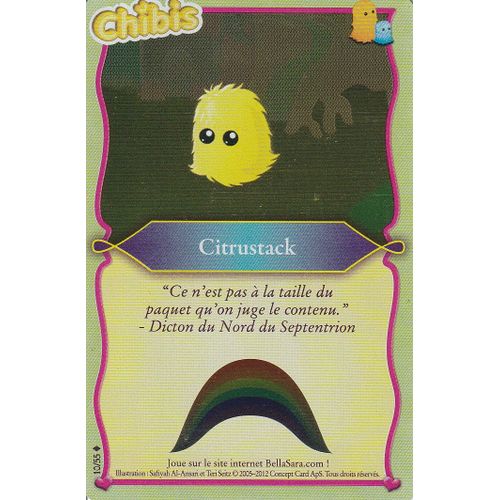 Carte Bella Sara - Citrustack - 10/56 - Holographique - Édition Magiques Chibis -