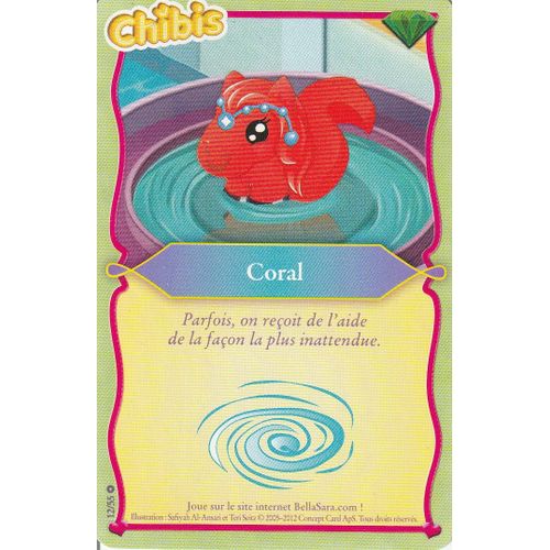 Carte Bella Sara - Coral - 12/55 - Édition Magiques Chibis -