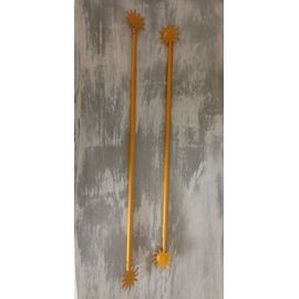 Tringle Extensible Soleil Orange Patiné - 40-70 Cm