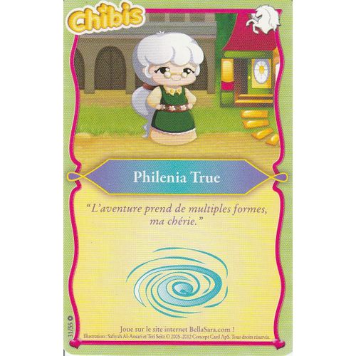 Carte Bella Sara - Philenia True - 31/55 - Édition Magiques Chibis -