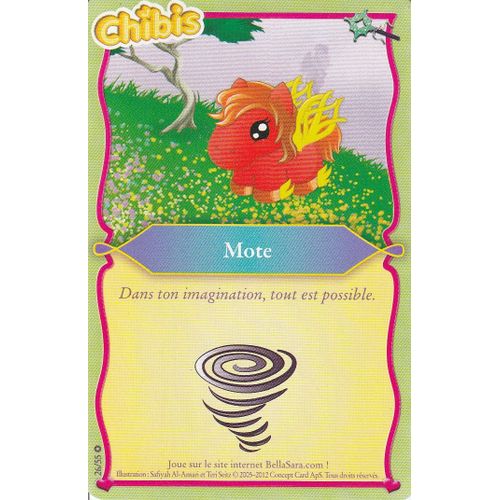 Carte Bella Sara - Mote - 26/55 - Édition Magiques Chibis -
