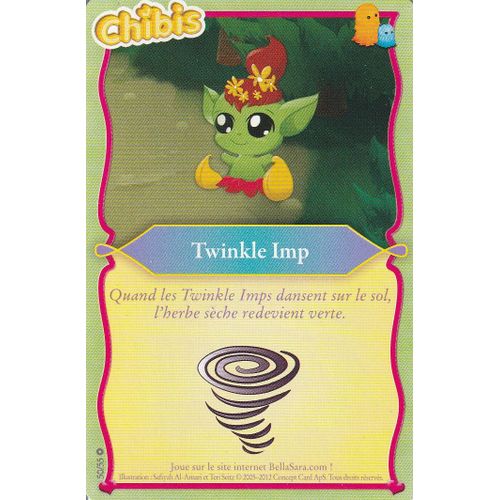 Carte Bella Sara - Twinkle Imp - 50/55 - Édition Magiques Chibis -