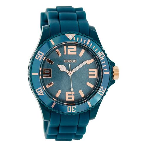 Montre Femme Oozoo Montres Analogiques Silicone Vert Bleu Uoc5052a