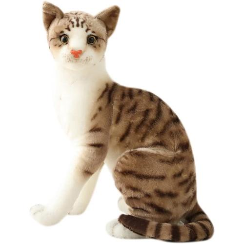 Simulation Chats Mignon Chat Endormi Enfants Jouet En Peluche, Faux Félin Chaton, Photographie Accessoire Réaliste Couchage Chat, Ornements De Maison Décoration De Bureau Enfant Enfants Jouet, 35cm