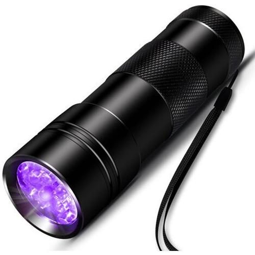 Lumière violette, mini lampe de poche UV, détecteur de lumière