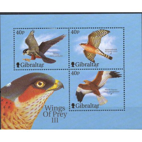 Gibraltar Timbre Les Oiseaux 2001