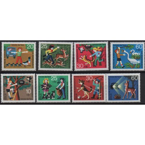 Allemagne Timbres Protection Des Animaux 1972