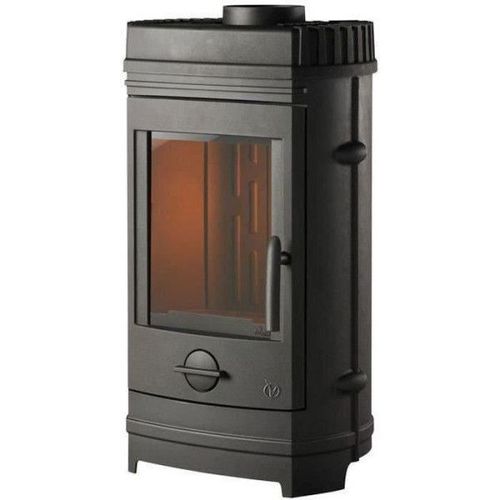 Poele a Bois INVICTA Chatel - Puissance optimale: 8 kW - Max: 12 kW- Bûches 34 cm max - Fonte - Fabriqué en France - Ecodesign