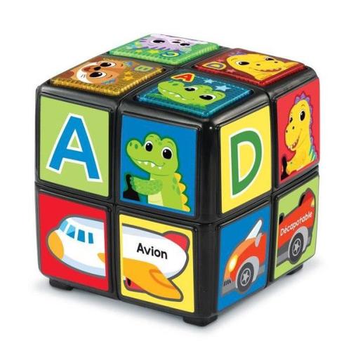 Jouet Éducatif - Vtech Baby - Tourni Cube - Alphabet, Animaux, Véhicules - Mixte - 18 Mois+