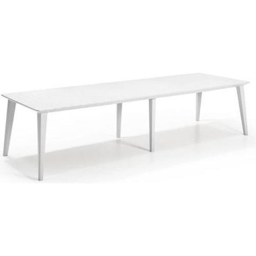 Table De Jardin - Rectangulaire - Blanc - En Résine - 8 A 10 Personnes - Lima - Allibert By Keter