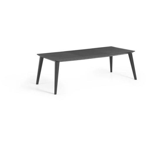 Table De Jardin - Rectangulaire - Gris Graphite - En Résine - 8 A 10 Personnes - Lima - Allibert By Keter