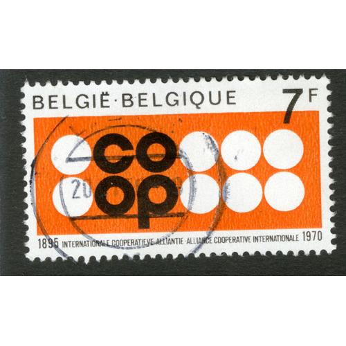 Timbre Oblitéré Belgie, Belgique, 1895 Internationale Cooperatieve Alliantie, Alliance Coopérative Internationale, 1970, 7 F