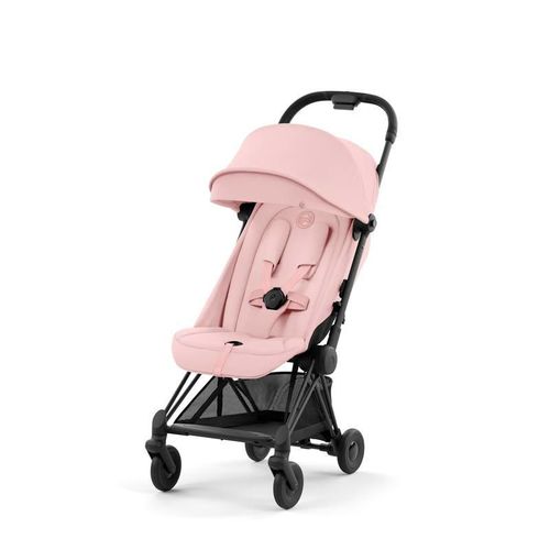 Poussette Coya Matt Black - Peach Pink