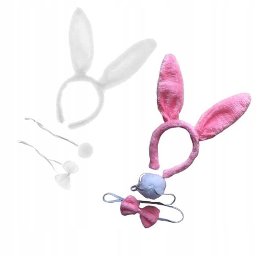 2 Ensembles D'accessoires De Cosplay D'animaux Oreilles De Lapin,Jouet 3 4 5 6 7 + 8 Ans Gar?On Fille Cadeau Pour Les Enfants