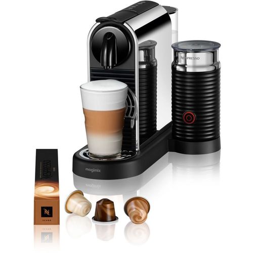 Nespresso Magimix M900 citiz platinium et milk chrome bril