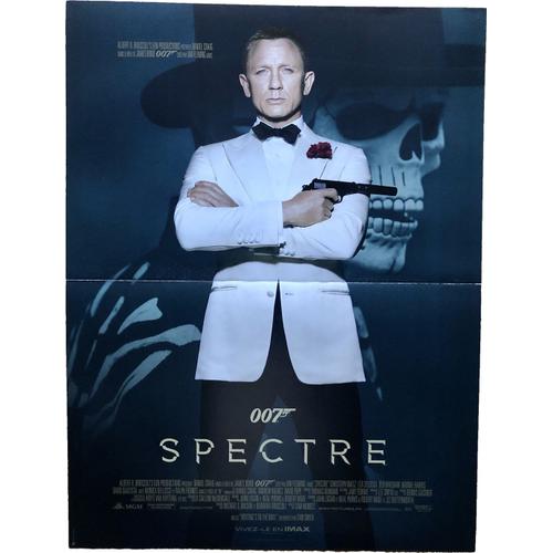 Affiche Originale De Cinéma - James Bond Spectre - 40x54 Cm Pliée Et Envoyée Dans Un Tube - Poster Petit Format Du Film 007 De Sam Mendes Avec Daniel Craig, Christoph Waltz - Année 2015 - Uniqposters