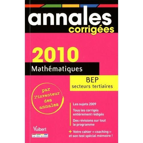 Mathématiques Bep Secteurs Tertiaires 2010