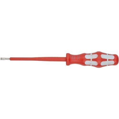 Wera 3160i VDE Tournevis à fente en acier inoxydable 0,6x 3,5x 100mm, 1pièce, 05022730001