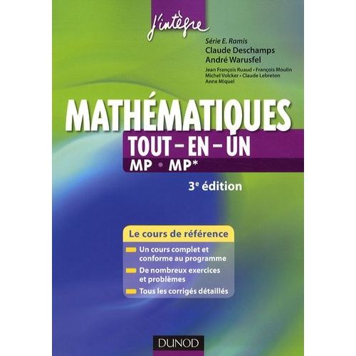 Mathématiques Tout-En-Un 2e Année Mp