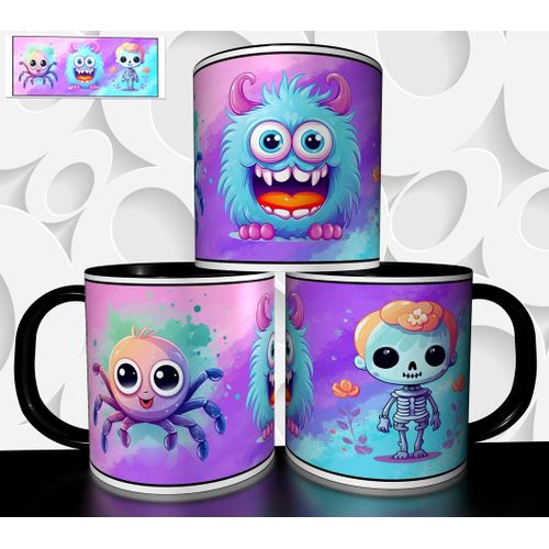 Mug Tasse À Café - Halloween Monstre Mignon 2719