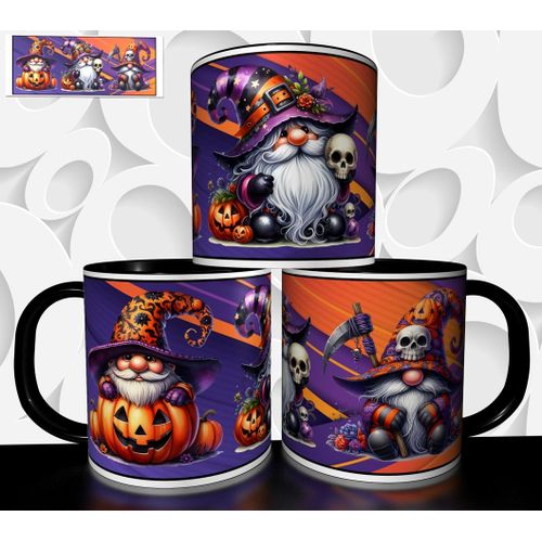 Mug Tasse À Café - Halloween Gnome Nain De Jardin 2758