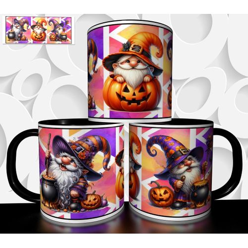 Mug Tasse À Café - Halloween Gnome Nain De Jardin 2759