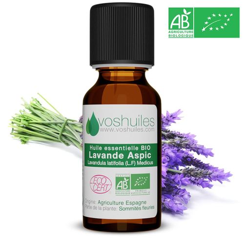 Huile Essentielle Bio De Lavande Aspic - 10ml 