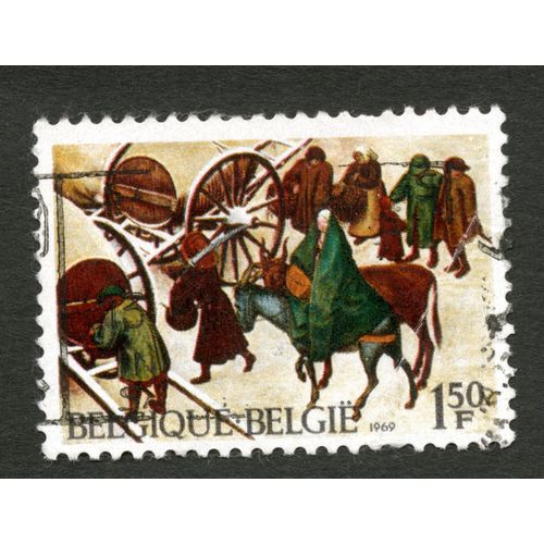 Timbre Oblitéré Belgique, Belgie, 1969, 1,50 F