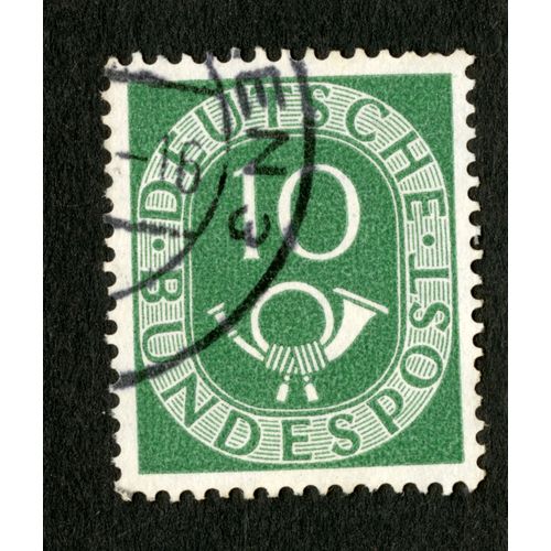 Timbre Oblitéré Deutsche Bundespost, 10
