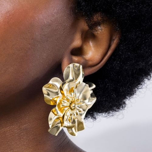 Boucles D'oreilles Luxenter Nican En Or Jaune 18 Carats.