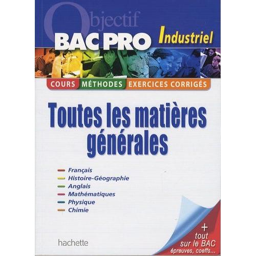 Toutes Les Matières Bac Pro Industriel