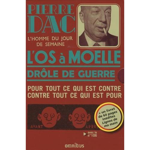 Coffret Pierre Dac En 2 Volumes Et Livret - Tome 1, L'os À Moelle - Tome 2, Drôle De Guerre - Livret, Lignes De Ma Main