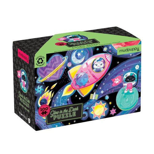 Mudpuppy Glow In Dark Puzzle/Cosmic Dreams