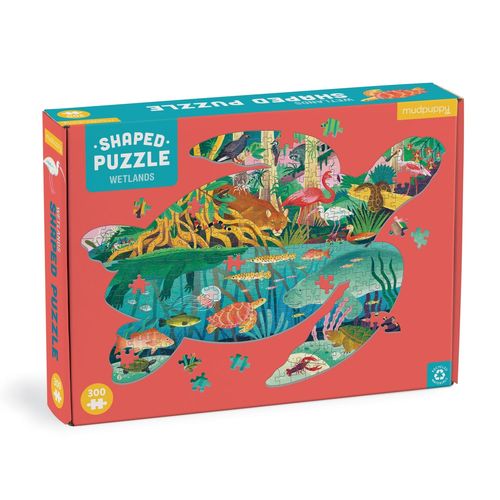 Mudpuppy 300 Pc Shaped Puzzle/Wetlands