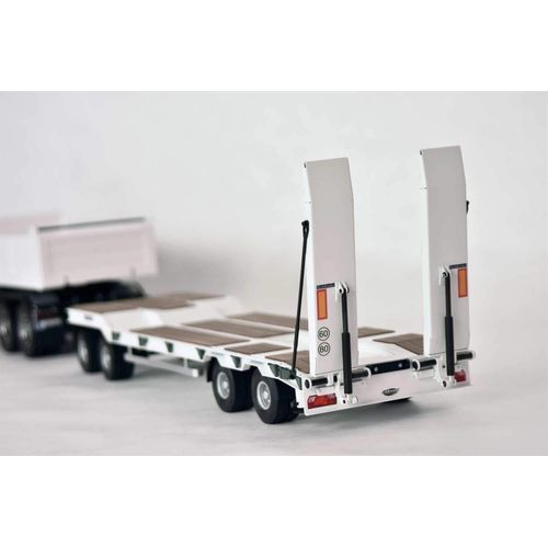 Carson 500907400 500907400-1 Goldhofer Tu4 Remorque Profonde 4 A Impression Rc-Truck, Accessoires, Modélisme, Échelle 1:14, Suspendu Blanc-Carson