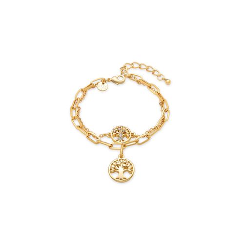 Luxenter Bracelet Arbre De Vie 18 Kts Or Jaune