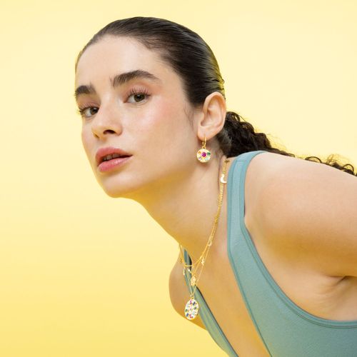 Collier Luxenter Akbril Finition Or 18k